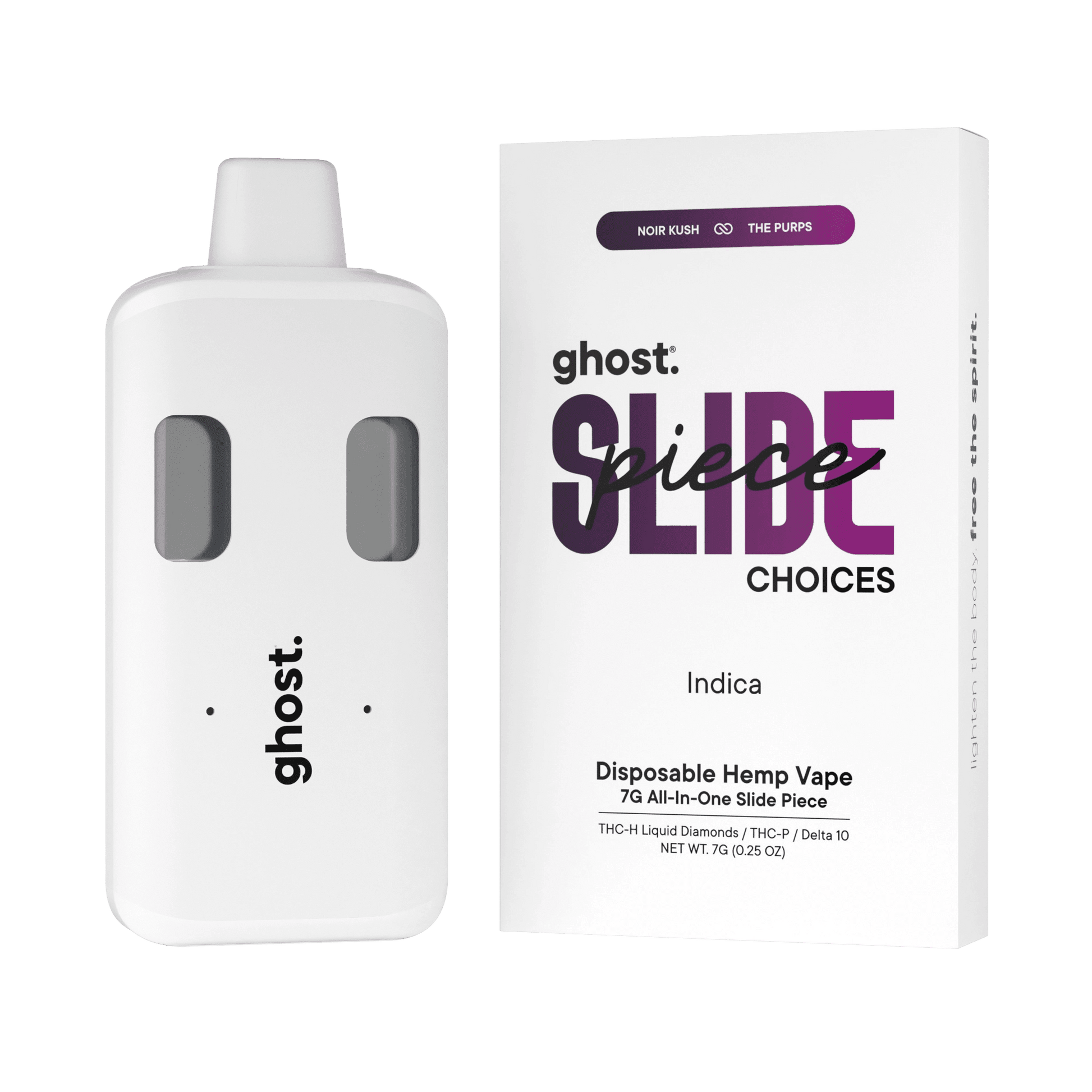 Noir Kush x The Purps - Ghost Slide Piece THCa 7G - Ghost - DC LLC