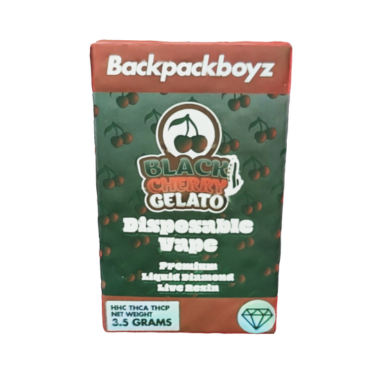 Black Cherry Gelato - Backpack Boyz Disposable Vape | HHC - THCA - THCP -Backpack Boyz