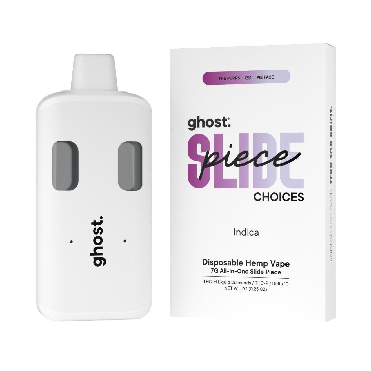 The Purps x Pie Face - Ghost Slide Piece THCa 7G - Ghost - DC LLC