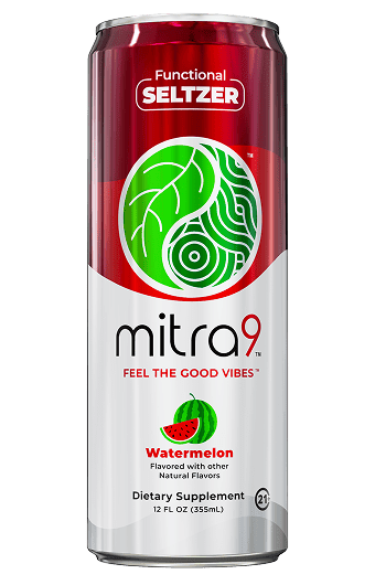 Watermelon - Mitra 9 Kratom Seltzer 12OZ - Mitra 9 - DC LLC