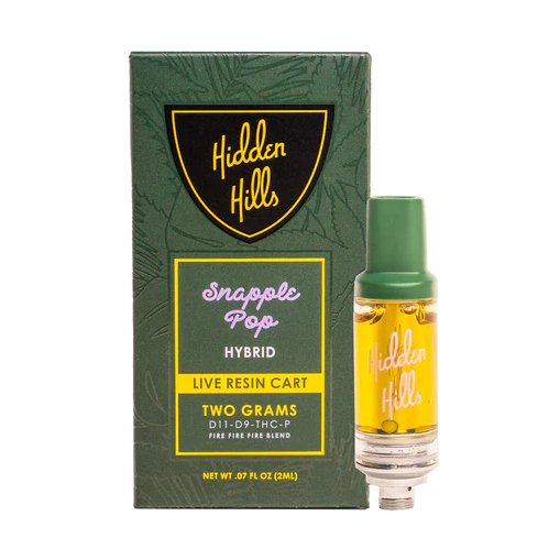 Snapple Pop - Hidden Hills Live Resin Cart 2g -Hidden Hills