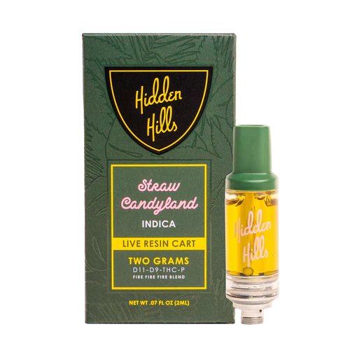Straw Candyland - Hidden Hills Live Resin Cart 2g -Hidden Hills