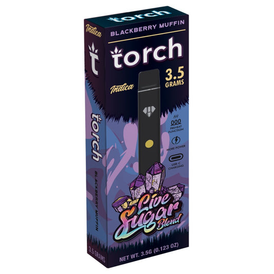 Blackberry Muffin - Torch Live Sugar Blend Disposable 3.5G -Torch