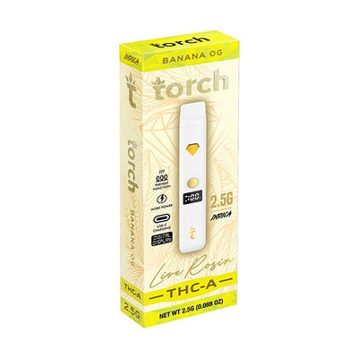 Banana OG - Torch THC-A Live Rosin Disposable Vape 2.5G -Torch