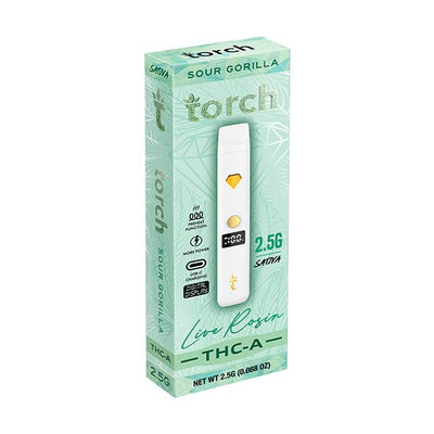 Sour Gorilla - Torch THC-A Live Rosin Disposable Vape 2.5G -Torch