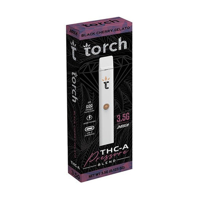 Black Cherry Gelato - Torch THC-A Pressure Blend Disposable Vape 3.5G -Torch