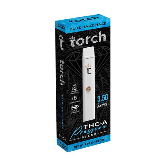 Blue Razz Haze - Torch THC-A Pressure Blend Disposable Vape 3.5G -Torch
