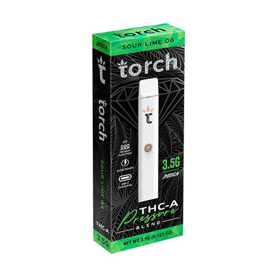 Sour Lime OG- Torch THC-A Pressure Blend Disposable Vape 3.5G -Torch