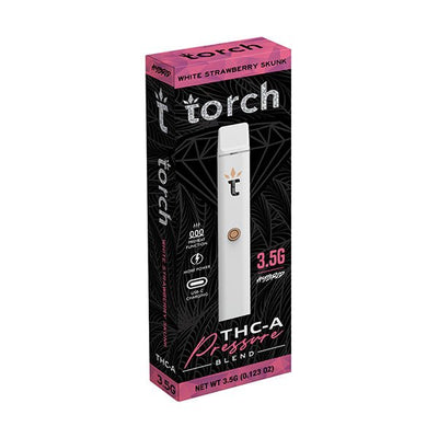 White Strawberry Skunk - Torch THC-A Pressure Blend Disposable Vape 3.5G -Torch