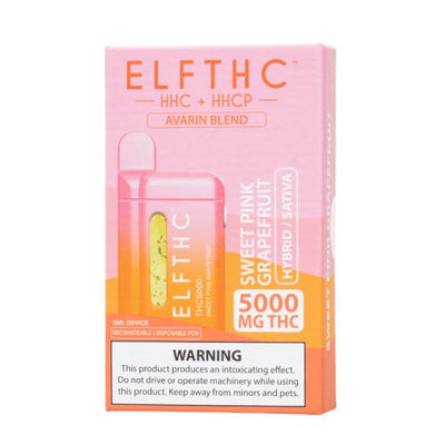 Sweet Pink Grapefruit - ELF THC Avarin Blend Disposable Vape 5G -ELF THC