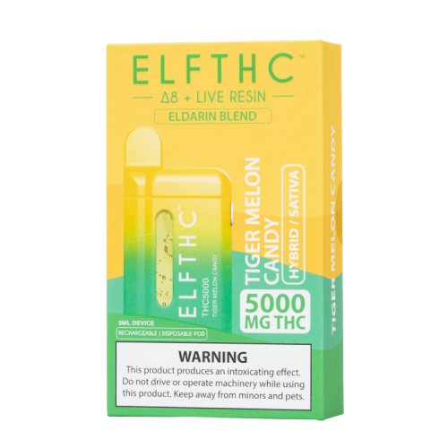 Tiger Melon Candy - ELF THC Eldarin Blend Disposable Vape 5G -ELF THC