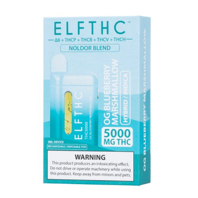 OG Blueberry Marshmallow - ELF THC Noldor Blend Disposable Vape 5G -ELF THC