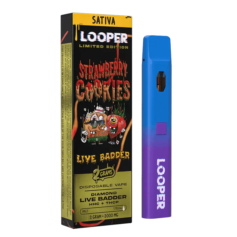 Strawberry Cookies - Looper Live Badder Disposable -Looper