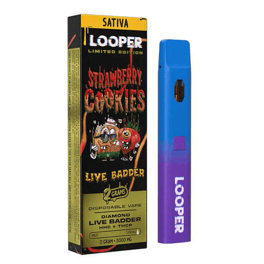Strawberry Cookies - Looper Live Badder Disposable -Looper