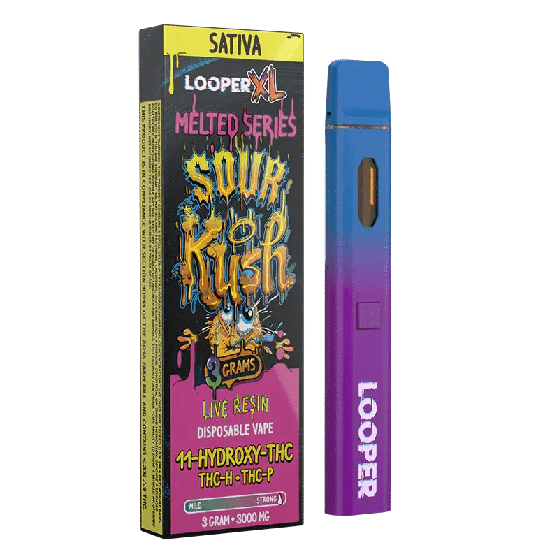 Sour Kush - Looper Melted Series XL Disposable 3g – DeltaCloudz