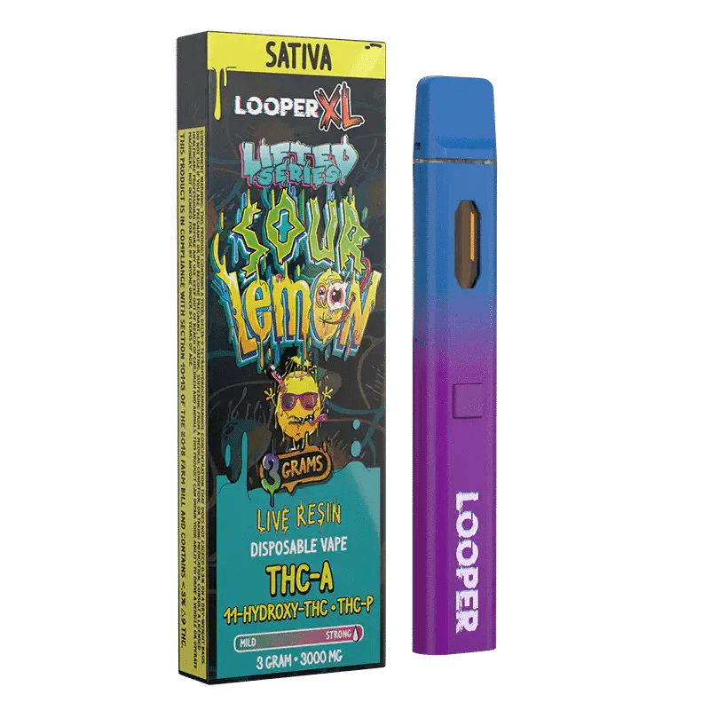 Sour Lemon - Looper Lifted Series XL Disposable 3g | DeltaCloudz