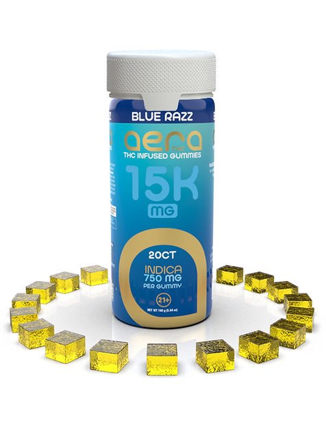 Blue Razz - Aera THC Gummies 15000mg - Aera THC - DC LLC