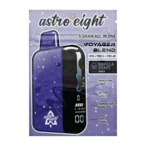 Gorilla Grape - Astro Eight Voyager Disposable 5G - Astro Eight - DC LLC