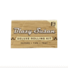 Blazy Susan Unbleached Deluxe Rolling Paper 1 1/4" papers + tip + tray
