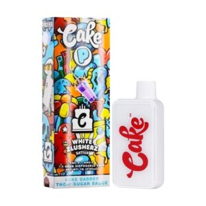 White Zlusherz - Cake P THC - P Disposable Vape 7G - Cake - DC LLC