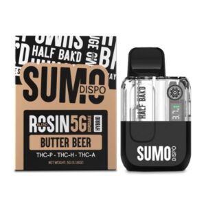Butter Beer - Half Bak'd Sumo Disposable 5G - Half Bak'd - DC LLC