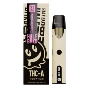 Strawberry Mamba - Half Bak'd THC - A Disposable 3G - Half Bak'd - DC LLC