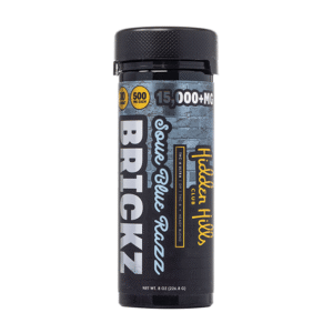 Sour Blue Razz - Hidden Hills Brickz Gummies 15000MG - Hidden Hills - DC LLC