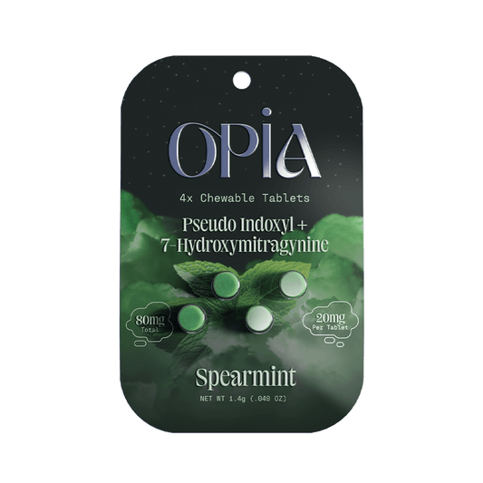 Spearmint - Opia Pseudo + 7-Hydroxy Chewable Tablets Box
