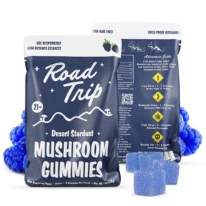 Blue Raspberry - Road Trip Desert Stardust Mushroom Gummies - Road Trip - DC LLC