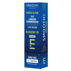 Blueberry OG - Smoothe Smaze THC Diamonds Disposable 3G - Smoothe - DC LLC