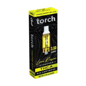 Lemon Cherry Gelato - Torch Live Resin Diamonds Cart - Torch - DC LLC
