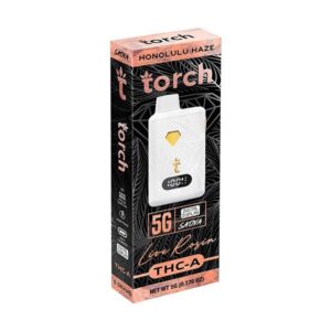 Honolulu Haze - Torch THC - A Live Rosin Disposable Vape 5G - Torch - DC LLC