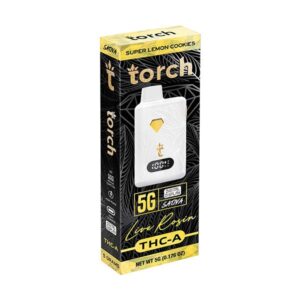 Super Lemon Cookies - Torch THC - A Live Rosin Disposable Vape 5G - Torch - DC LLC