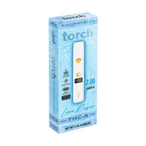 Blue Cherry Gelato - Torch THC - A Live Rosin Disposable Vape 2.5G - Torch - DC LLC