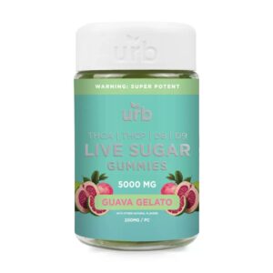 Guava Gelato - Urb THCA Live Sugar Gummies 5000MG - Urb - DC LLC