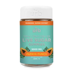 Papaya Punch - Urb THCA Live Sugar Gummies 5000MG - Urb - DC LLC