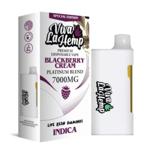 Blackberry Cream - Viva La Hemp Platinum Blend Disposable 7G - Viva La Hemp - DC LLC
