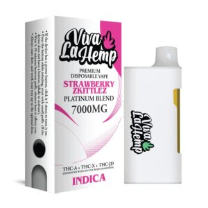 Strawberry Zkittlez - Viva La Hemp Platinum Blend Disposable 7G