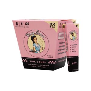 Blazy Susan Pink 1-1/4" Pre Rolled Cones | Full Box - Blazy Susan - DC LLC