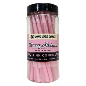 Blazy Susan Pink King Size Pre Rolled Cones | 50CT Jar - Blazy Susan - DC LLC