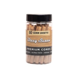 Blazy Susan Unbleached Shorty Pre Rolled Cones | 50CT Jar - Blazy Susan - DC LLC