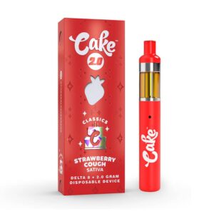 Strawberry Cough - Cake Delta 8 Disposable Vape | 2g - Cake - DC LLC