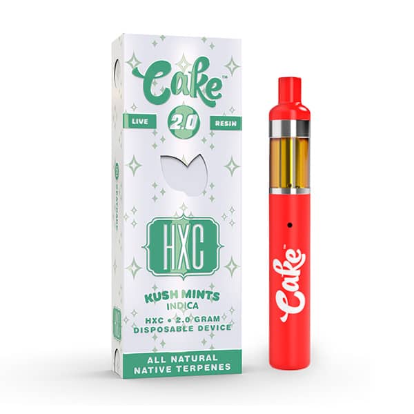 Kush Mints - Cake Live Resin HXC|HHC Disposable Vape 2g