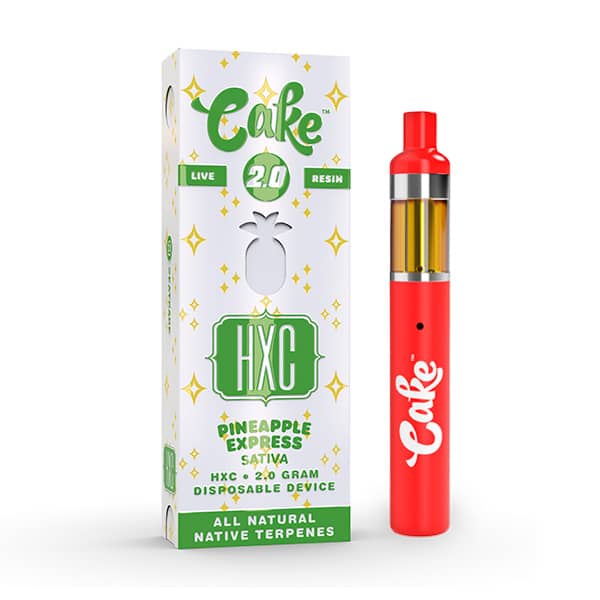 Pineapple Express Flavor - Cake Live Resin HXC|HHC Disposable Vape 2g