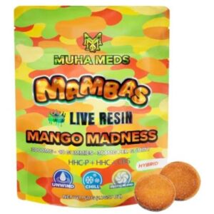 Mango Madness - Muha Meds Live Resin Mamba Gummies 3000mg - Muha Meds - DC LLC