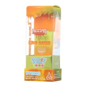 Rainbow Sorbet - Packspod Delta-8 Live Resin Disposable Vape
