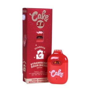Strawberry Sour Diesel - Cake Classics THC - A Disposable Vape 3G - Cake - DC LLC